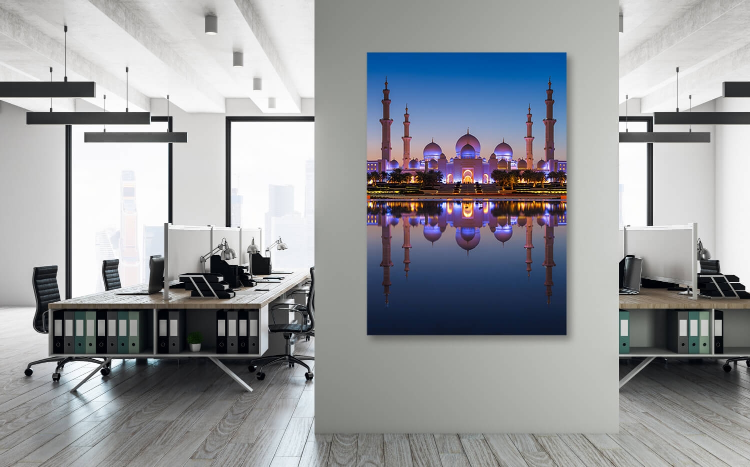 Ausführung Moschee Grösse Canvas Wandbild 30 Scheich Dhabi (2:3) Leinwand Abu x 40cm Zayid