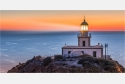 Panoramabild Leuchtturm Santorini Griechenland