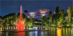Panoramabild Singapur Gardens by the Bay
