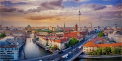 Panoramabild Blick auf Berlin Mitte