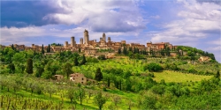 Panoramabild Toskana San Gimingnano