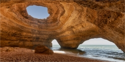 Panoramabild Benagil Höhle Algarve Portugal