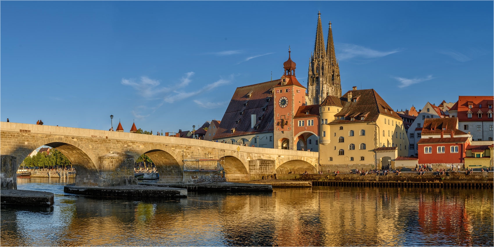 Panoramabild Regensburg an der Donau