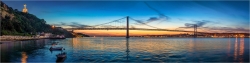 Panoramabild Brücke 25. Abril Lissabon Portugal