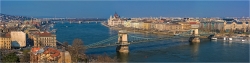 Panoramabild Ungarn Budapester Skjyline