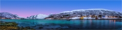 Panoramabild am Kladfjord bei Tromsø Norwegen