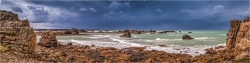 Panoramabild Bretagne die Küste Cote Granit d´ Rose