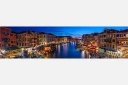 Panoramabild Canal Grande Rialto Brücke Venedig