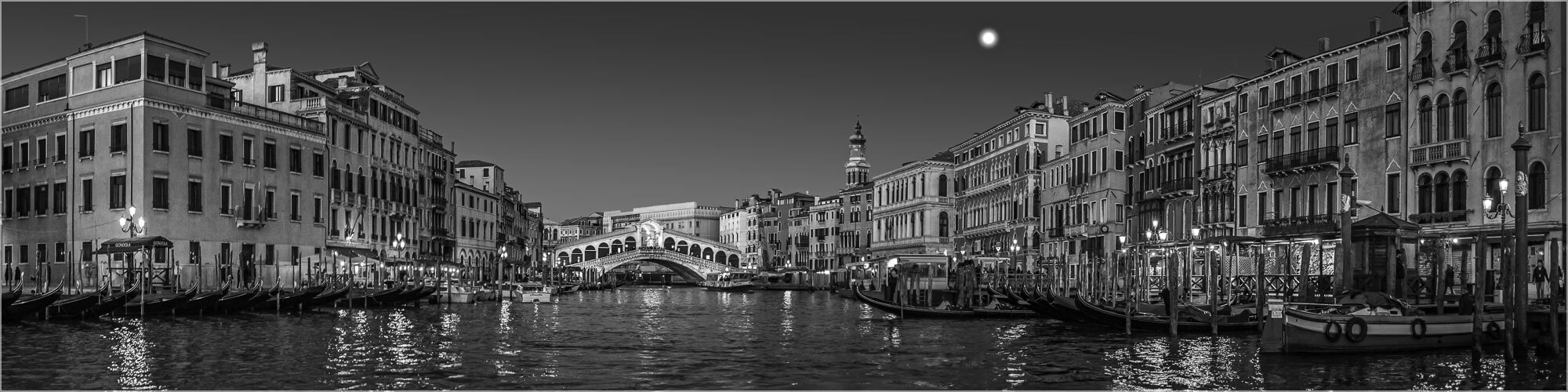 o. 30cm Canal (4:1) Venedig Wanddeko Grösse Canvas Ausführung x Italien 120 Grande der Küchenrückwand Leinwand