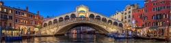Panoramabild Rialto Brücke von Venedig Italien