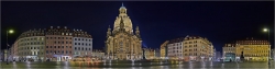 Panoramabild Dresden Frauenkirche am Abend