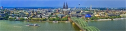Panoramabild Köln Kölner Skyline am Tage