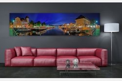 Wohnbeispiel Wandbild auf Leinwand oder Acrylglas Wandbild als LED Leuchtbild und Glasbild erhältlich