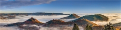 Pfalz herbstlicher Nebel über Annweiler