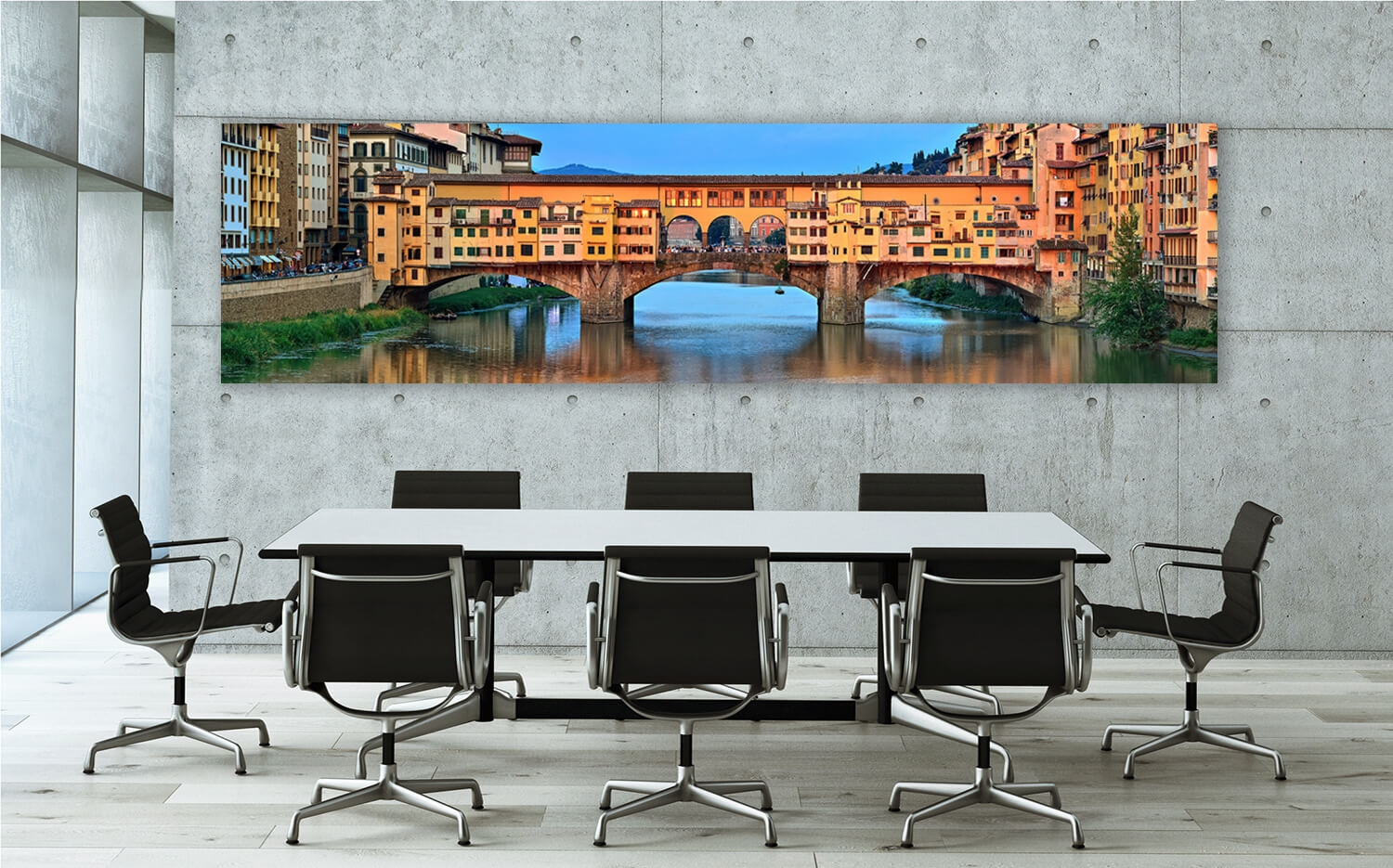 Vecchio Ausführung (4:1) Brücke x Küchenrückwand Grösse 30cm Florenz Canvas o. Wandbild 120 Ponte Leinwand