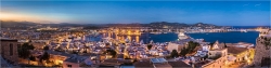 Panoramabild Ibiza Hafen und  Stadtpanorama