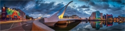 Panoramabild Samuel Beckett Brücke Dublin Irland