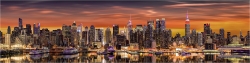 Panoramabild New York USA Skyline im Sonnenlicht