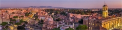 Panoramabild Rom im Sonnenuntergang
