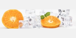 Orangen mit Eis