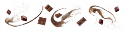 Panoramabild Schokoladen Splash