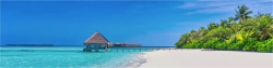 Panoramabild Traumstrand der Malediven
