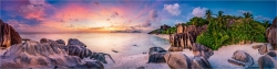 Panoramabild Traumstrand der Seychellen