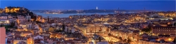 Panoramabild Lissabon Portugal
