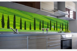 Wohnbeispiel Küchenrückwand als Glasbild
