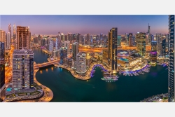 Panoramabild Dubai Marina