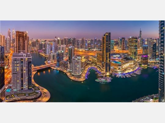 Panoramabild Dubai Marina