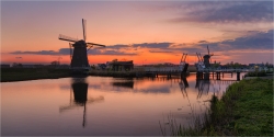 Panoramabild Holland Widmühlen von Zaanse Schans