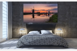 Wohnbeispiel Wandbild als Leinwandbild oder Acrylglasbild und als dimmbares LED Leuchtbild erhältlich