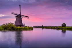 Wanddeko Windmühle in Kinderdijk Holland