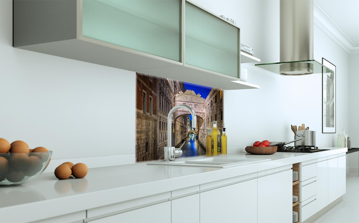 Wandbild o. Küchenrückwand Seufzerbrücke Venedig Italien Grösse (4:3) 60 x  40cm Ausführung Leinwand Canvas | Poster