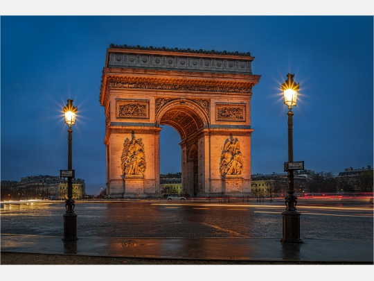 Canvas Wandbild (4:3) Leinwand x Küchenrückwand De Paris de o. 60 Grösse Ausführung l\'Étoile Triomphe Arc 40cm