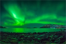 Wanddeko Nordlicht Troms Norwegen