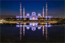 Wandbild Abu Dhabi Sheich Zayed Moschee
