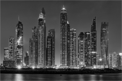 Wandbild o. Küchenrückwand Dubai Skyline der Marina Grösse (4:3) 60 x 40cm  Ausführung Leinwand Canvas