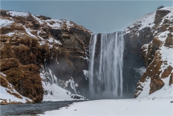 Wanddeko Skogafoss Wasserfall Island