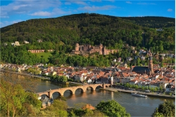 Wandbild Heidelberg Philosophenweg
