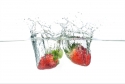 Küchenspiegel Erdbeeren Splash
