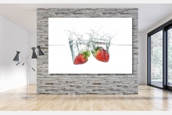 Küchenspiegel Erdbeeren Splash