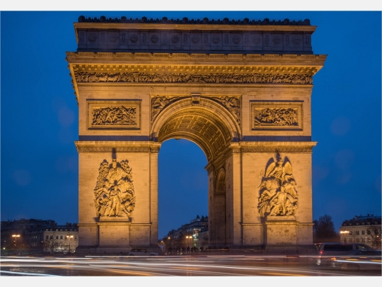 Wanddeko Paris am Arc de Triomphe