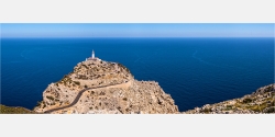 Panoramabild Leuchtturm von Cap Formentor Mallorca