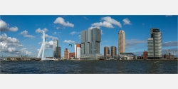 Panoramafoto Skyline von Rotterdamm Holland