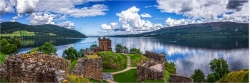 Panoramabild Urquhart Castle Loch Ness Schottland