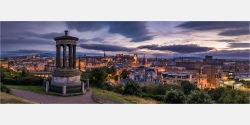 Panoramafoto Calton Hill Edinburgh Schottland
