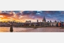 Panoramabild London Millenium Bridge St. Pauls Cathedral