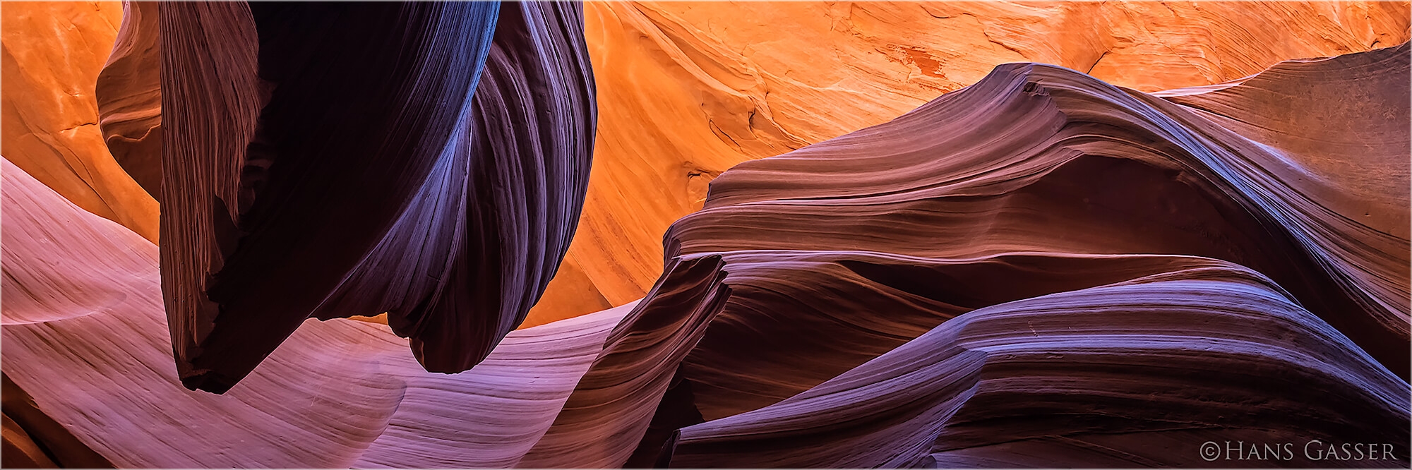 Panoramafoto Felsstrukturen Antelope Canyon Arizona USA